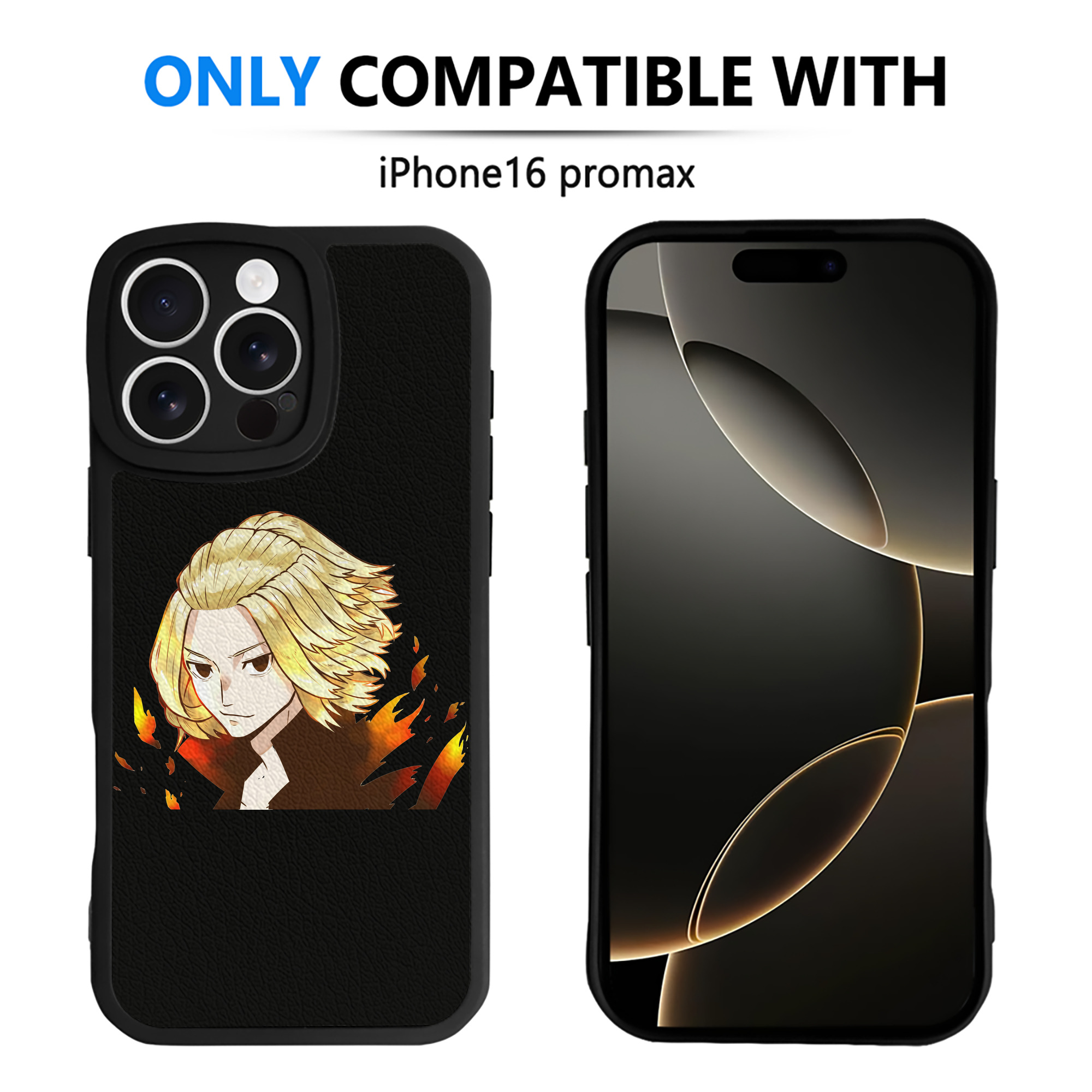 （画像用） 東京リベンジャーズ Tokyo Revengers 【iPhone 16シリーズ対応】シリコンスマホケース（レザー調） 材質：シリコン